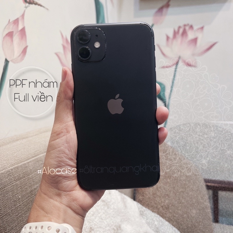 Dán PPF Nhám chống vân tay iPhone13/13Pro/13 Promax/ 12/12Pro/12 Promax/11 promax dán mặt sau full viền cao cấp