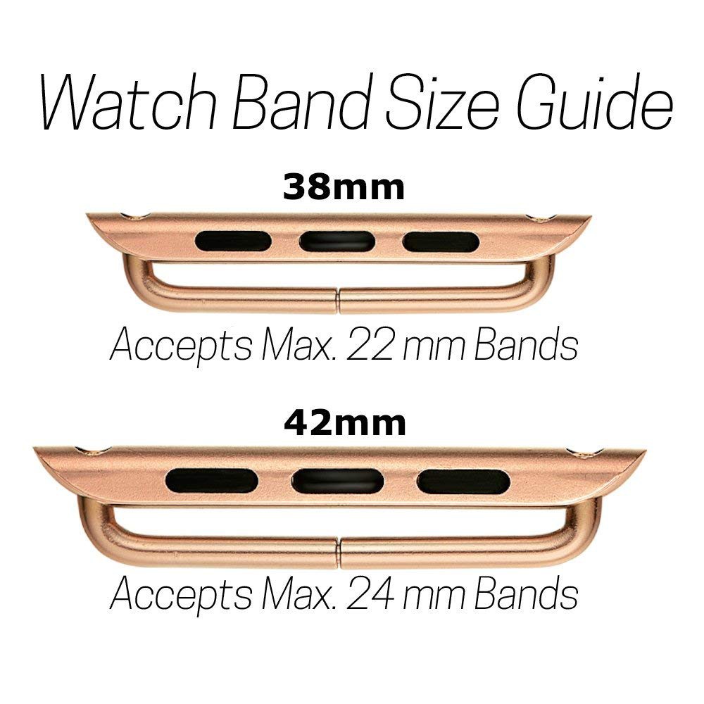 Dây đeo Apple Watch Adapter / Clasp / Connector Thép không gỉ cho iWatch series SE 6/5/4/3/2/1