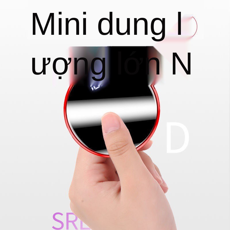 Pin sạc dự phòng mini hình tròn di động dung lượng lớn 10000mAh nhanh Apple Android