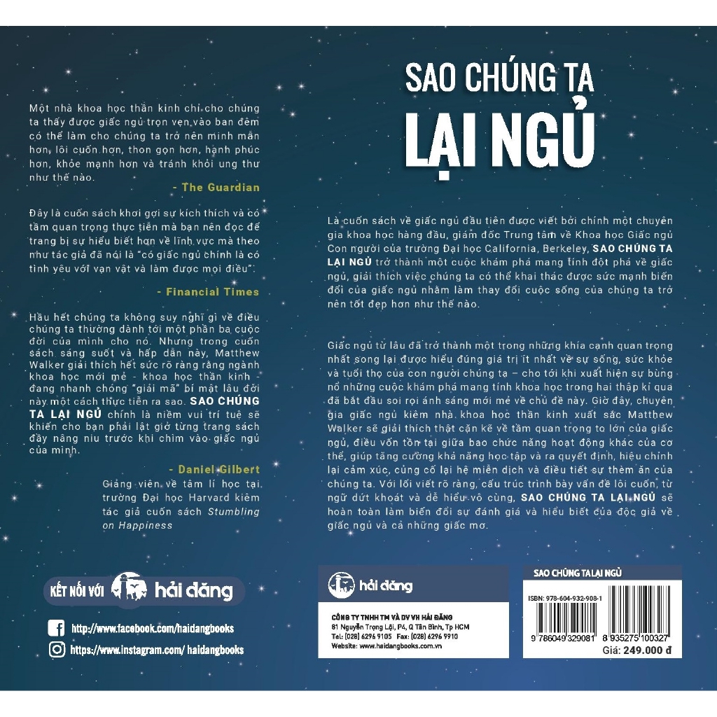 Sách - Sao Chúng Ta Lại Ngủ - Why We SLeep