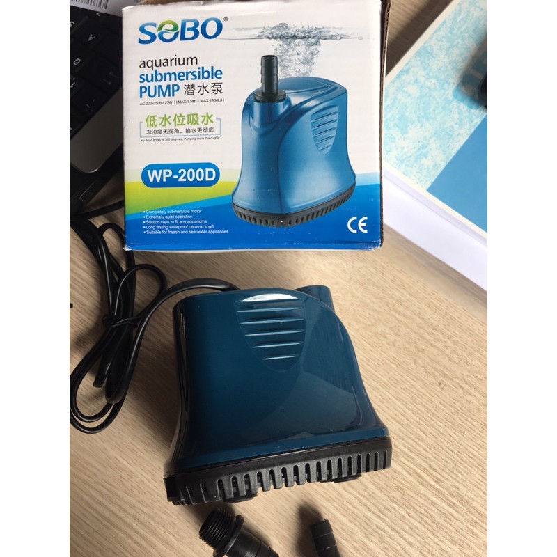 Máy bơm hút đáy 360 độ SOBO WP-200D(bơm chìm)cho bể thuỷ  sinh