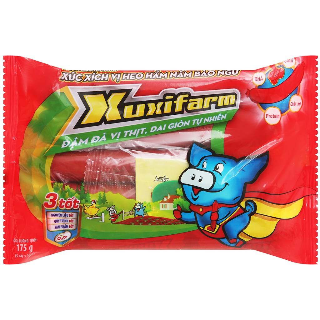Xúc xích dinh dưỡng Heo đủ loại