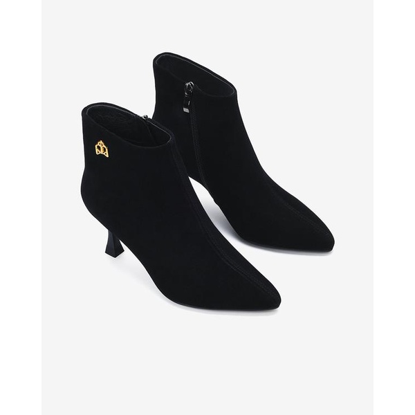 Giày boot nữ Zuciani da lộn cao cấp thiết kế mũi nhọn gót cao  7cm thanh lịch - GZD65