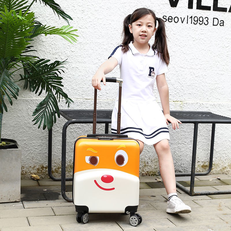 balo nữVali kéo hành lý 20 inch 18 phiên bản Hàn Quốc mới có bánh xe đa năng dành cho bé trai và gái Hộp đựng