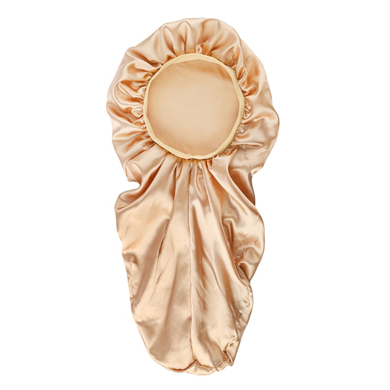 Set 3 mũ trùm đầu khi ngủ bằng vải satin kèm dây buộc tóc dài