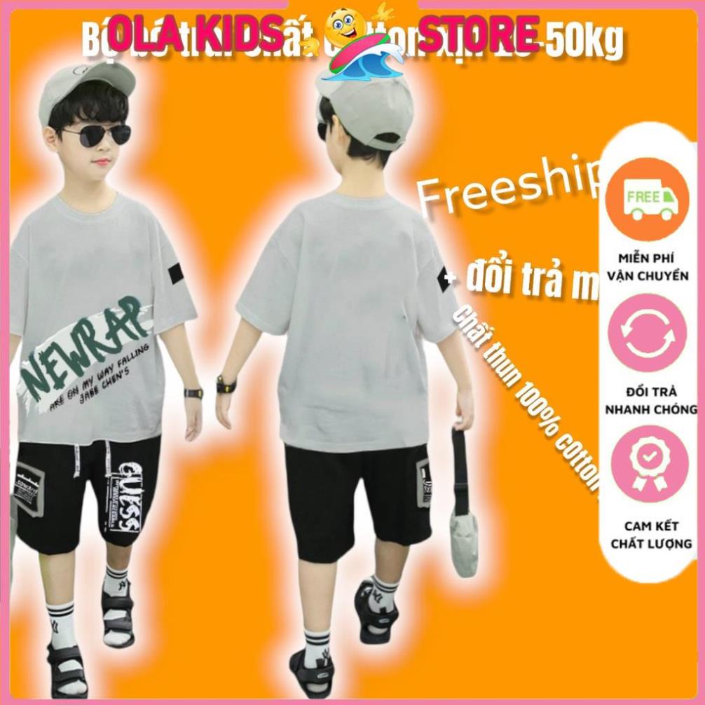 SÉT BÉ TRAI XỊN size cồ đại áo thun bé trai quần túi hộp sang chảnh chất vải mát thun cotton 100% 10 TUỔI 15 TUỔI