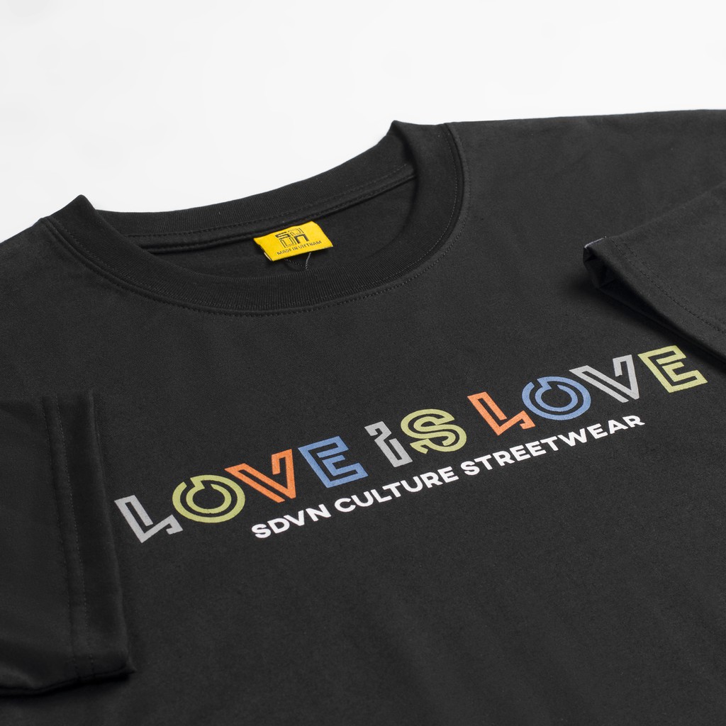 Áo Thun Unisex Nam Nữ SDVN Love is Love