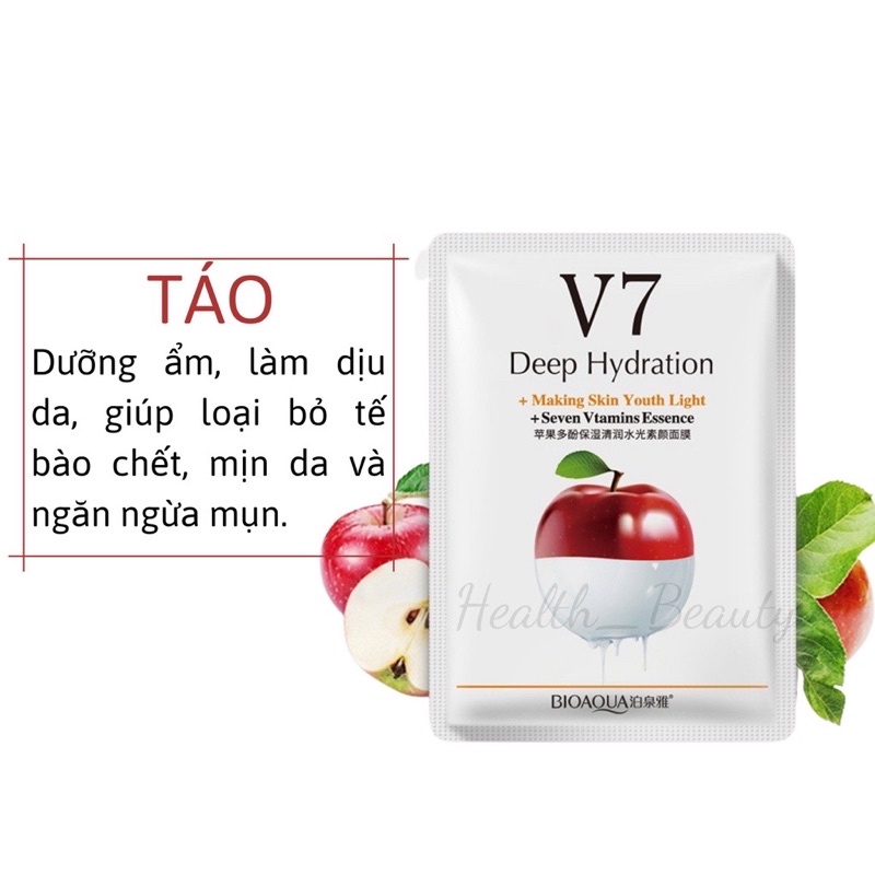 Mặt nạ dưỡng da V7 Deep Hydration chính hãng Nội địa Trung 4 vị trái cây