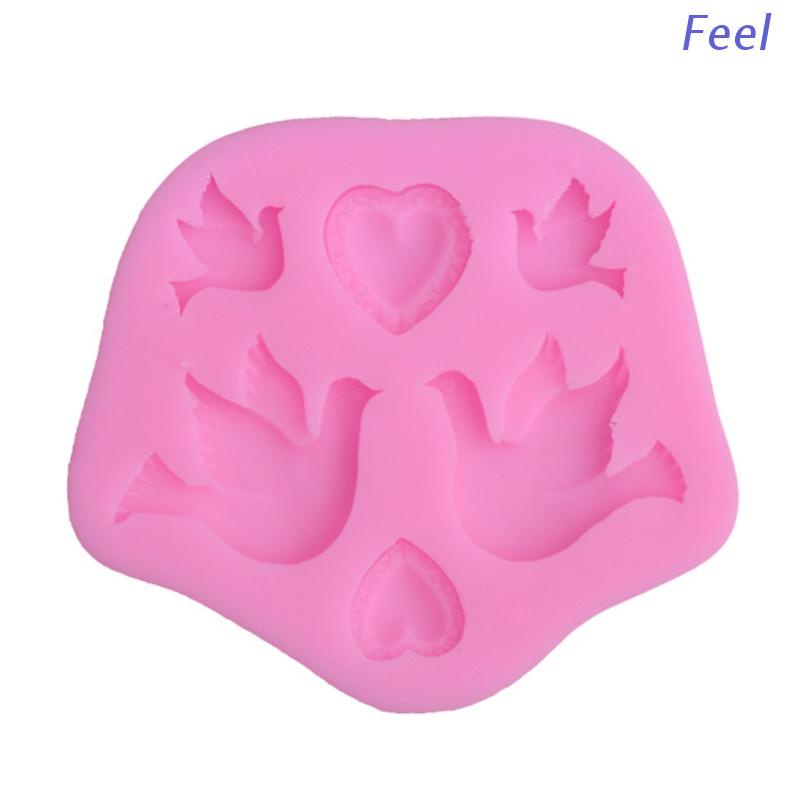 Khuôn Silicone Tạo Hình Chim Bồ Câu Hoạt Hình Dễ Thương Trang Trí Bánh  Khuôn Làm Nến Trang Trí Bánh Kem