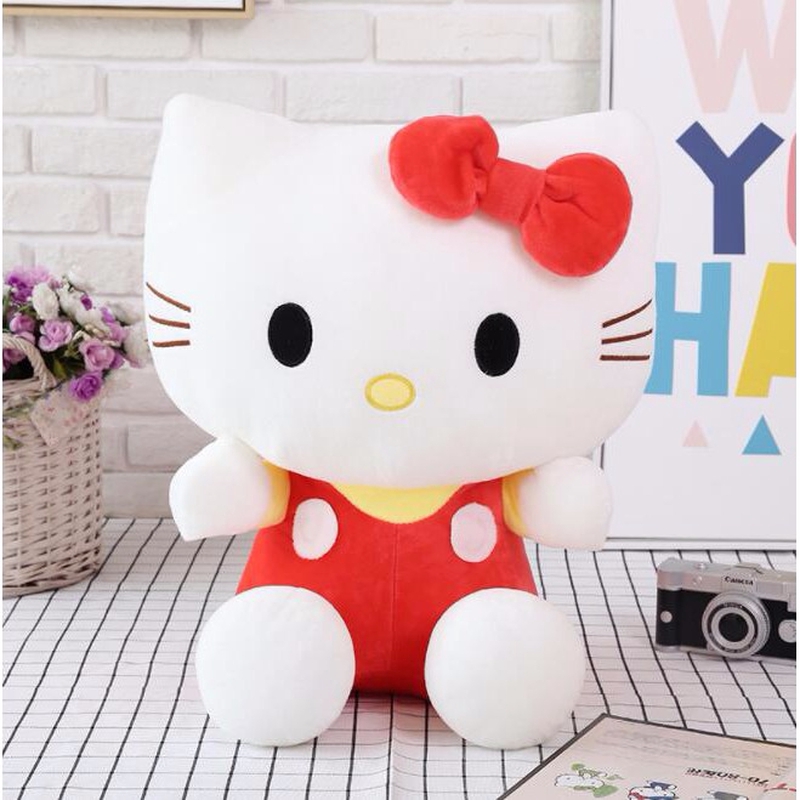 Thú Nhồi Bông Hello Kitty 20-35Cm Hiện Có 3 Màu