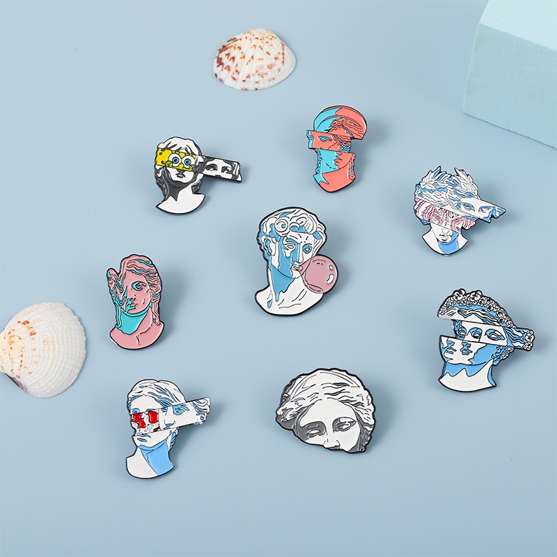 Ghim Cài Áo Kim Loại Họa Tiết Các Nhân Vật Avatar Sáng Tạo Cá Tính