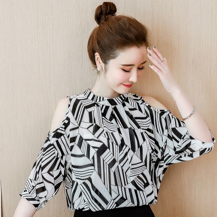 Áo Thun Ngắn Tay Họa Tiết Sọc Ngang Thời Trang Dành Cho Nữ