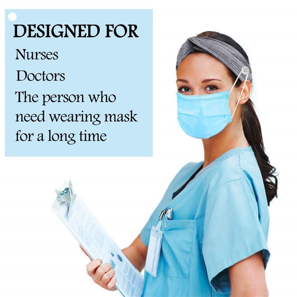 Băng Đô Cài Tóc Cài Nút Mềm Mại Dành Cho Nữ Y Tá