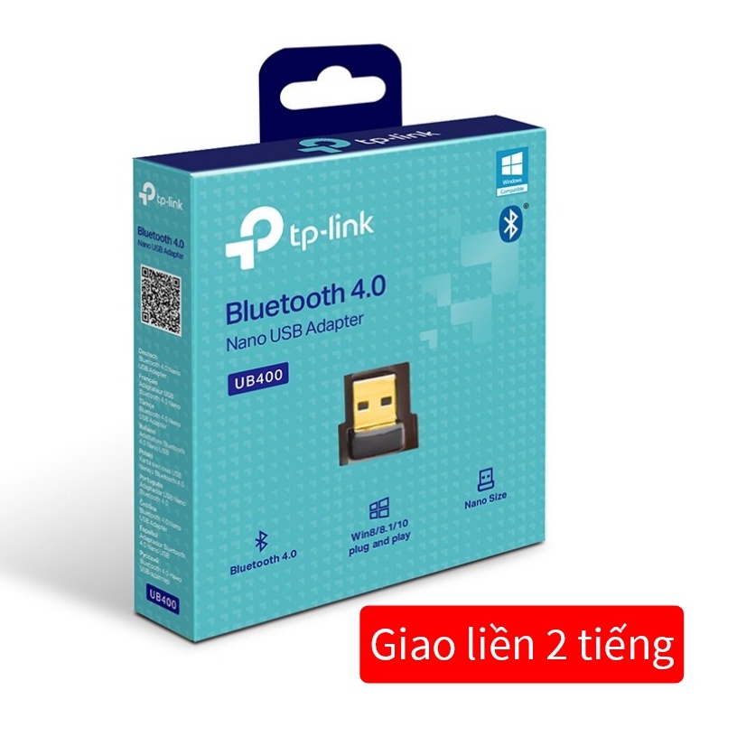 [Giao ngay 2H] Usb Bluetooth 4.0 TP Link UB400 kết nối Chuột Loa Tai nghe Bàn phím và Usb Wifi bluetooth