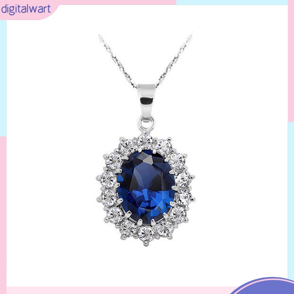 Bộ Nữ Trang Dây Chuyền Bông Tai đá kim cương nhân tạo thời trang