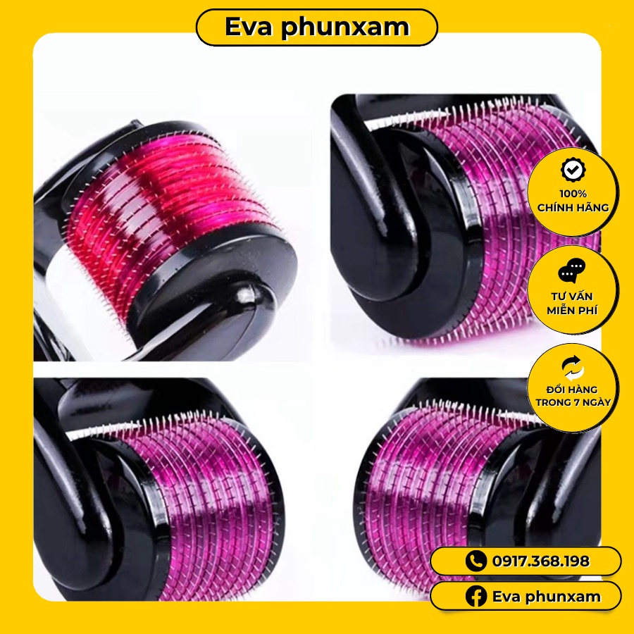 Kim tay tím 540 đầu Derma roller system dùng spa thẫm mỹ viện