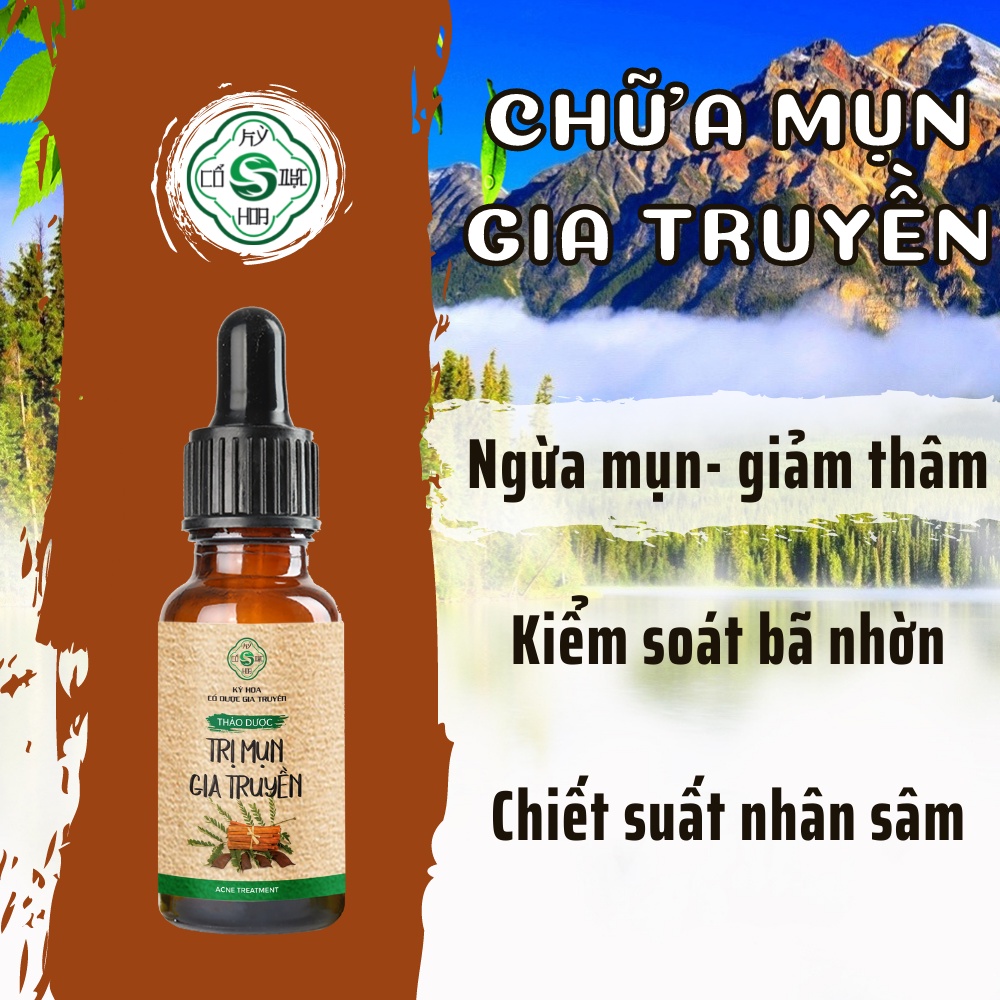 Combo Sữa Rửa Mặt - Serum - Chấm Mụn Kỳ Hoa - Dành Cho Da Dầu Mụn, Đánh Bay Mụn Đầu Đen, Mụn Ẩn, Mụn Mủ Cấp Tốc, Hiệu Qu