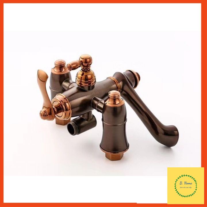 Sen tắm cây đứng nóng lạnh KOBESI đồng thau cao cấp, phong cách quý tộc, bảo hành 3năm