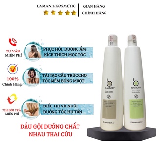 Dầu gội xả Bluruby huyết thanh nhau thai cừu phục hồi chống rụng kích thích mọc tóc 500 - 1000ml