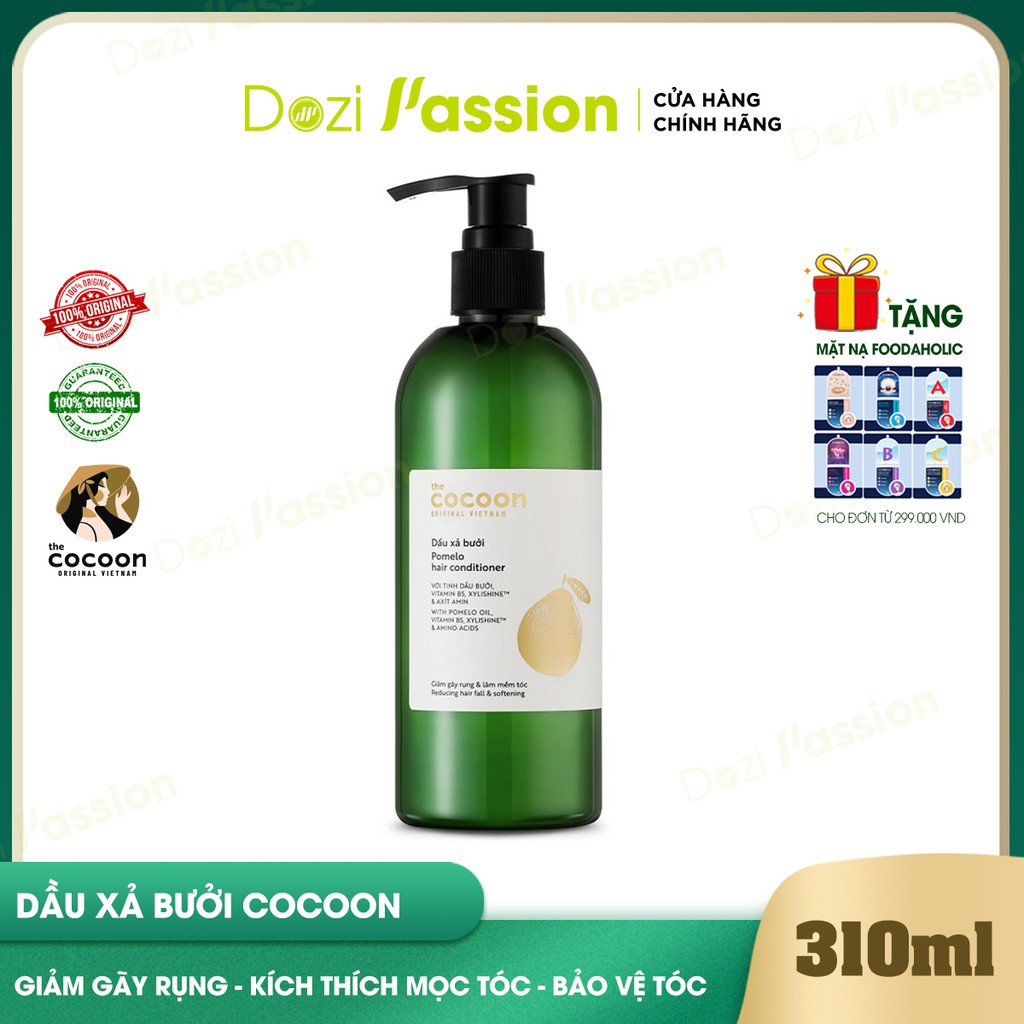 Dầu Xả Cocoon Tinh Chất Bưởi Giảm Gãy Rụng, Hỗ Trợ Mọc Tóc, Dưỡng Tóc Bóng Mượt - Cocoon Pomelo Hair Conditioner 310ml