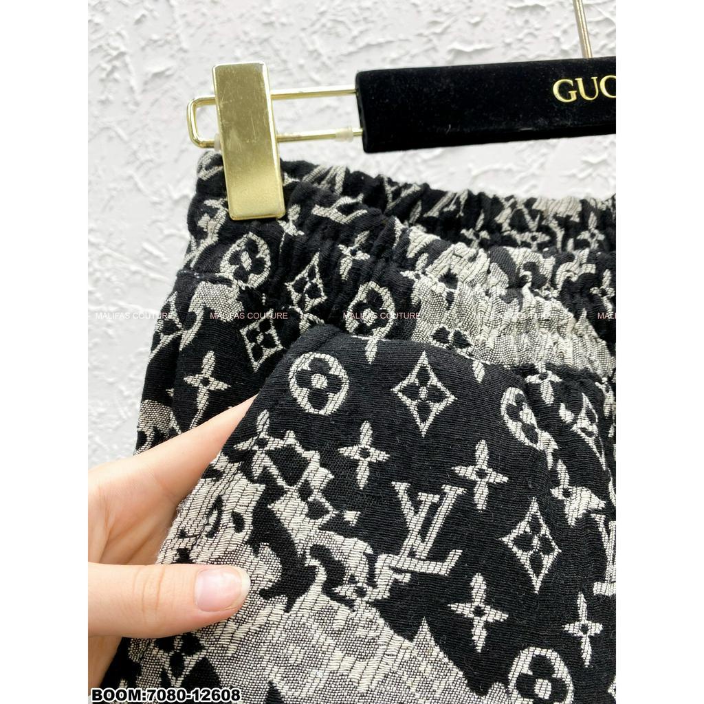 🔥Hot🔥Quần short LV họa tiết monogram loang thiết kế hot trend Nam nữ New 2023