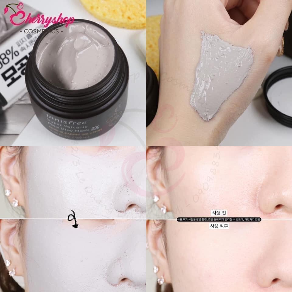 SAMPLE MẶT NẠ TRO NÚI LỬA SIÊU CẤP SUPER VOLCANIC PORE CLAY MASK 2X