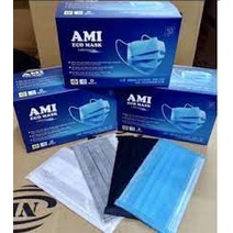 Khẩu trang chính hãng Ami, khẩu trang 4 lớp hộp 50 cái dầy đẹp