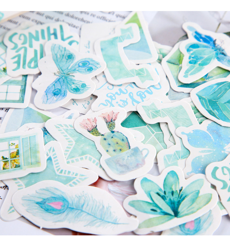 46 Nhãn dán trang trí sổ lưu niệm kiểu dáng sáng tạo