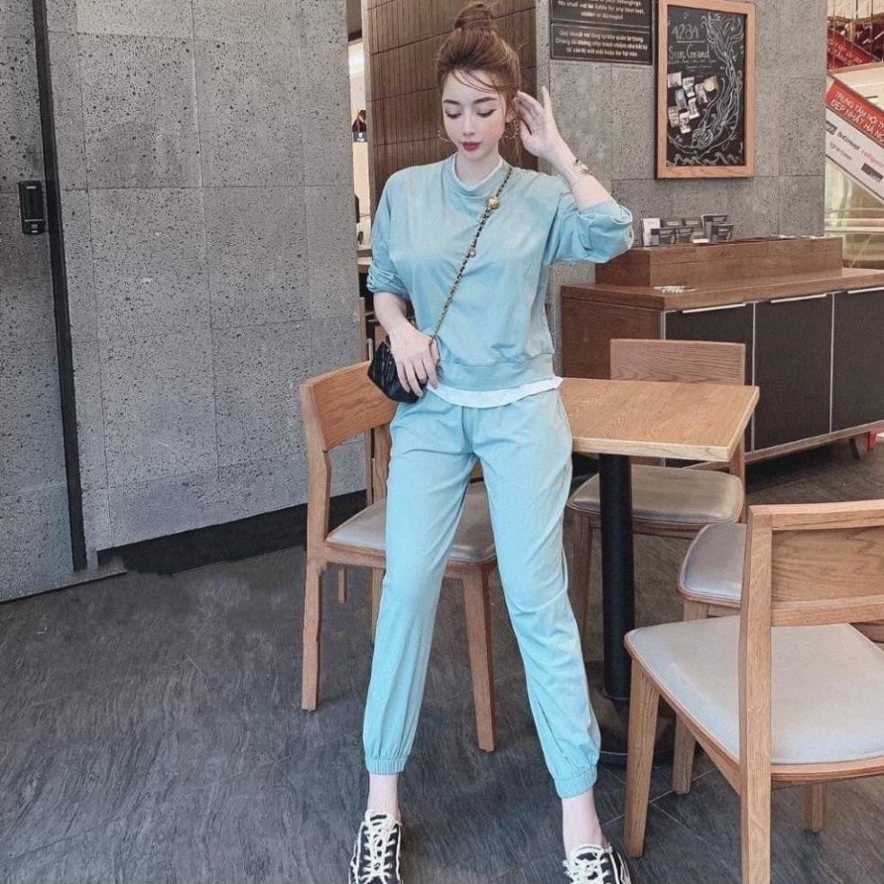Đồ Bộ Nữ FOUR331 Đồ Bộ Thu Đông Chất Cotton Cao cấp 4 Màu Size 40KG - 80KG | BigBuy360 - bigbuy360.vn