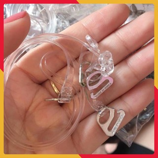 HOT Dây quai áo trong suốt hai loại sợi bún và bản 1cm