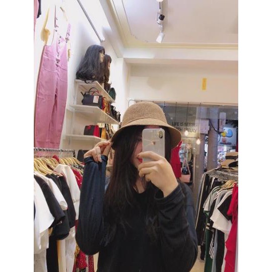 Mũ cói Hàn Quốc cho bạn gái