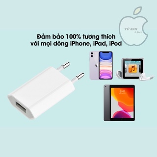 Củ sạc dẹt chân tròn 5W hàng cao cấp Cho IP