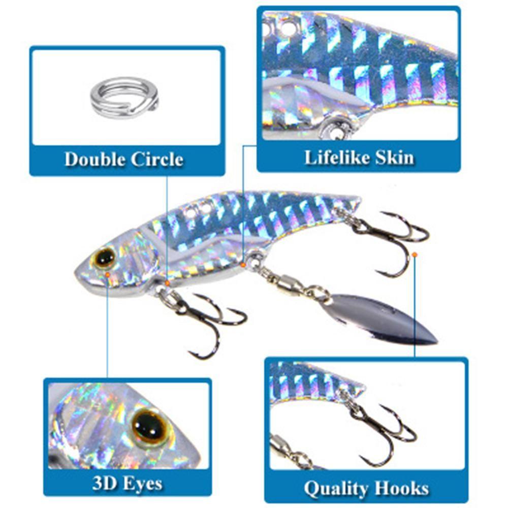 SUYO Mồi Giả Câu Cá 3D Bằng Kim Loại 12g / 16g