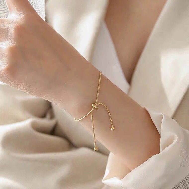 Vòng tay lắc tay nữ titannơ dây mì mềm mại H5-211 - CAM KẾT KHÔNG GỈ, KHÔNG BAY MÀU - BẢO HÀNH 12 THÁNG