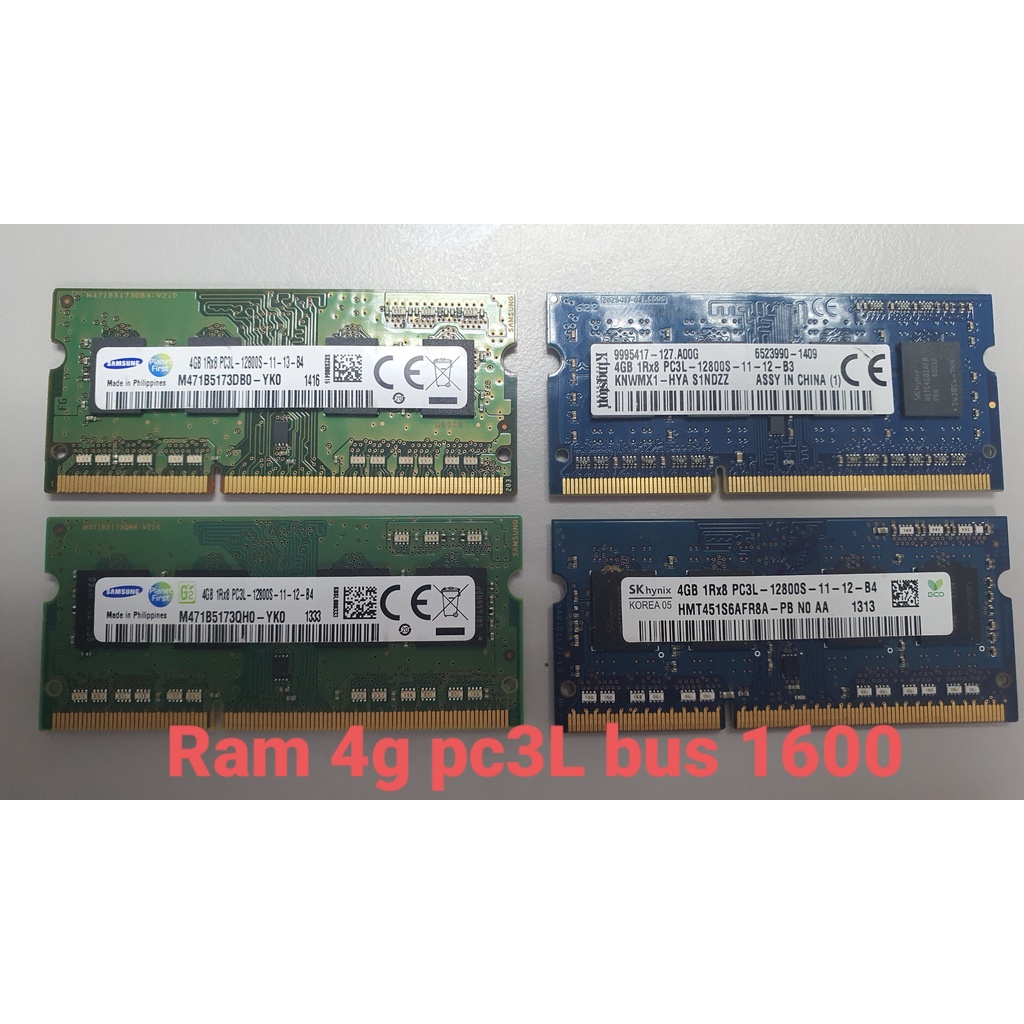 Ram 4G PC3L  bus 1600 Laptop