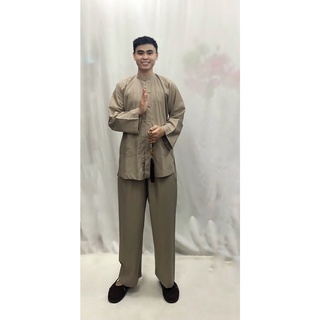 Bộ lam đi chùa cho nam "kiểu lảnh tụ vải kate"