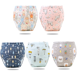Quần short tập luyện cho bé Quần tã có thể giặt được Quần học tập Cotton đáy