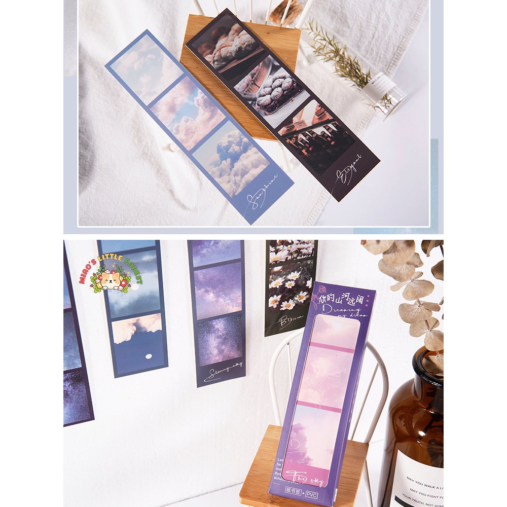 Bookmark đánh dấu sách DREAMING MY DREAM hộp 26 chiếc bookmark phong cách aesthetic cực xinh MBK203 miaoslittleforest