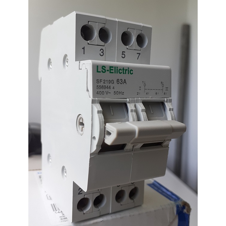 Cầu dao đảo chiều át đổi nguồn điện công suất lớn 2P/63A-220V LS-Elictric
