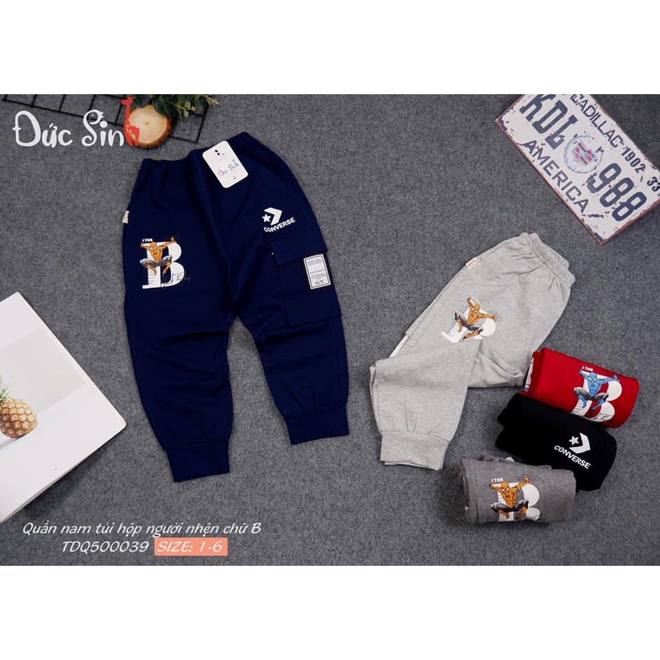 Quần nam túi hộp người nhện chữ B Đức Sinh 💥HÀNG VIỆT NAM CHẤT LƯỢNG CAO💥100% cotton mềm mại