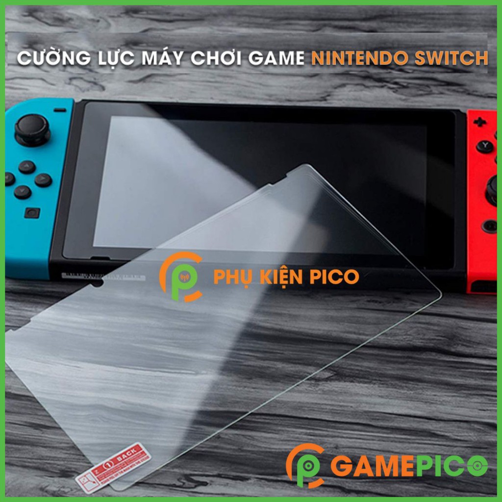 Cường lực Nintendo Switch trong suốt full keo - Dán màn hình máy chơi game Nintendo Switch trong suốt độ cứng 9H