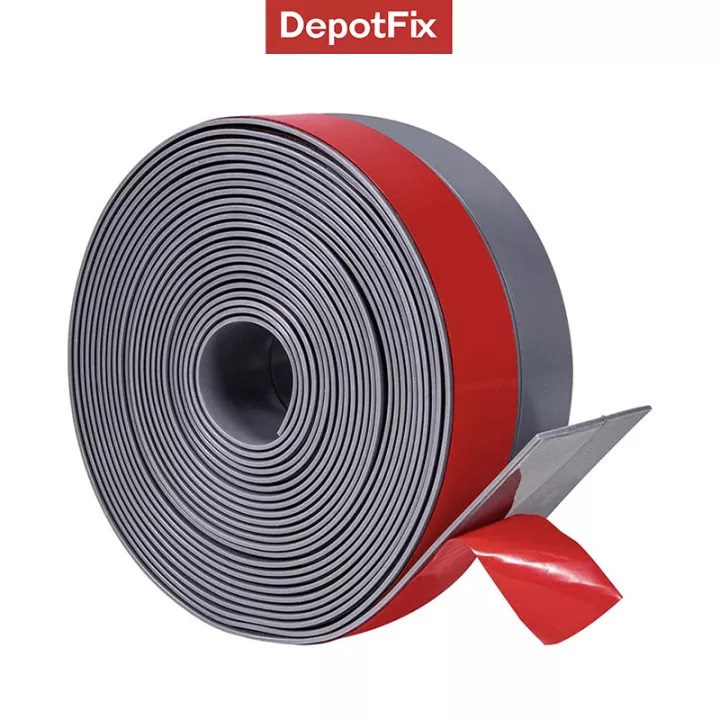 2 Mét Ron Chân Cửa Cao Su DepotFix Dán Chống Bụi, Côn Trùng, 25 35 45 60 110mm