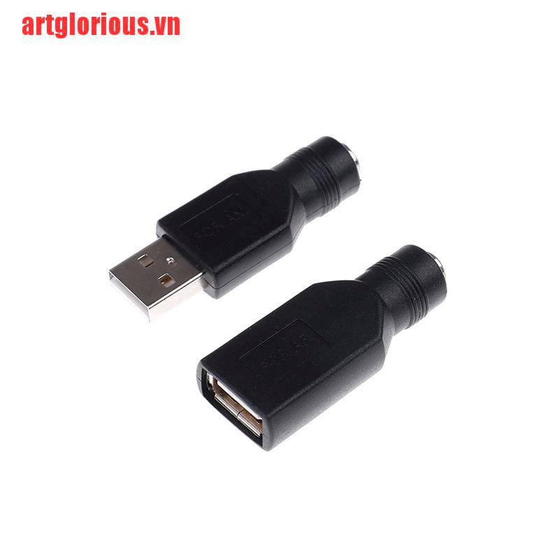 Đầu cắm/cổng cắm kết nối laptop chuyển đổi DC usb 2.0 sang usb 5V 5.5x2.1mm | BigBuy360 - bigbuy360.vn