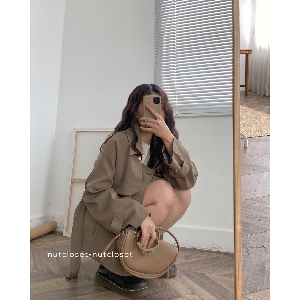 Áo khoác 2 hàng cúc + đai_A0272