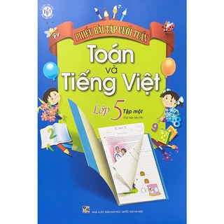 Sách - Phiếu bài tập cuối tuần Toán và Tiếng Việt lớp 5 tập 1