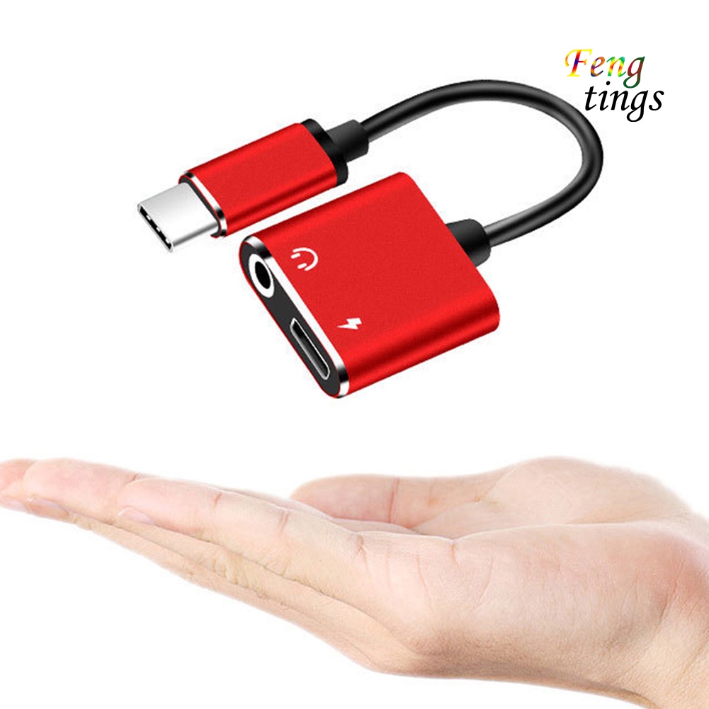 Đầu Chuyển Đổi Âm Thanh 2 Trong 1 Type-C Sang 3.5mm Chuyên Dụng