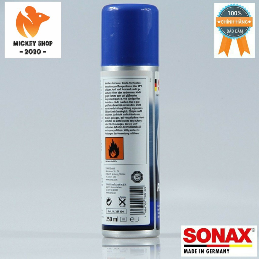 [ CAO CẤP ] Chai Xịt Bảo Dưỡng Da Dạng Bọt Công Nghệ Nano Sonax Xtreme Leather Care Foam Nano Pro 289100