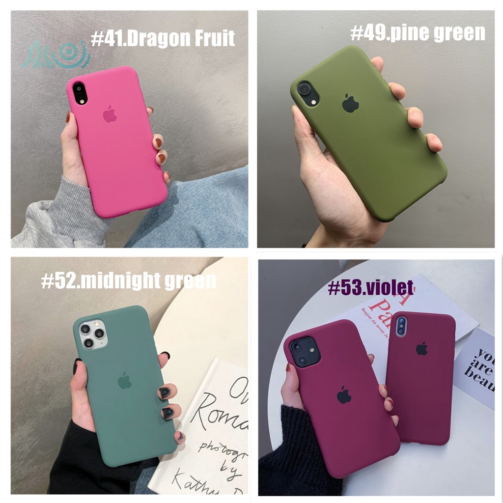 Ốp lưng Apple nguyên silicone cho iPhone 6/6s/6plus/6s plus/7/8/7plus/8plus/x/xs/xs max/11/11pro/11pro max SE2020