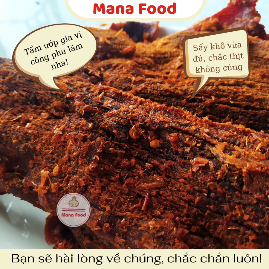 300G Khô Bò Miếng Mana Food | Bò thật - ATVSTP, Ngon, Chất lượng