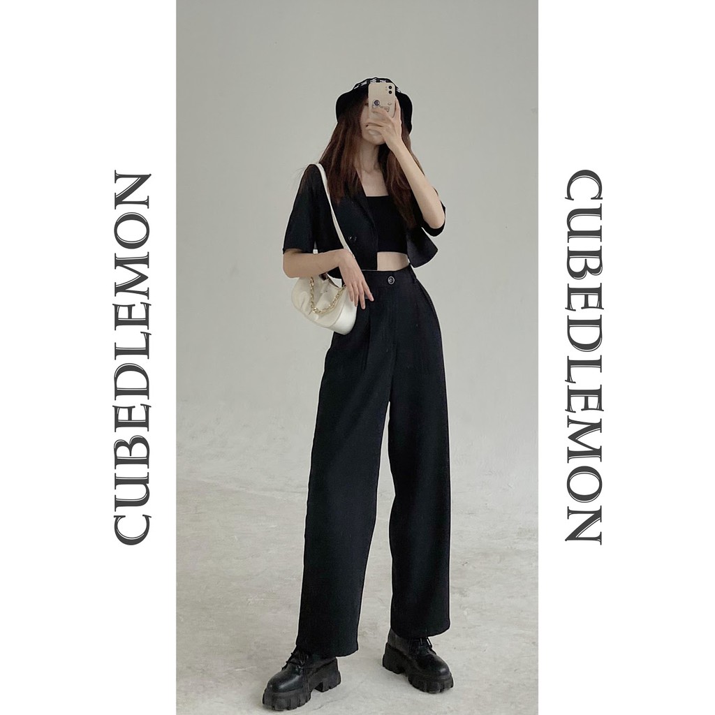 Áo vest croptop 1 lớp ulzzang | BigBuy360 - bigbuy360.vn